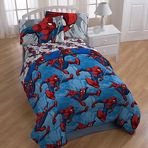 Marvel Spider-Man City Graphic 4-piece Twin Bedding Set