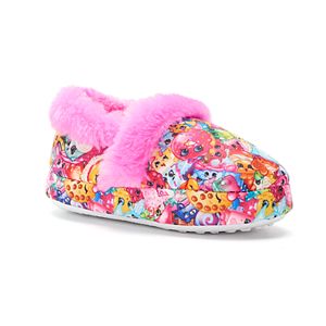 Shopkins Toddler Girls' Plush Slippers