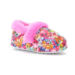 Shopkins Toddler Girls' Plush Slippers