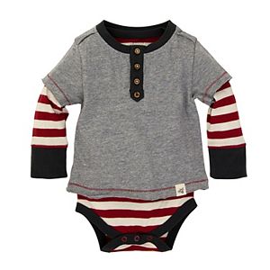 Baby Boy Burt's Bees Baby Organic 2-in-1 Striped Bodysuit & Tee Set