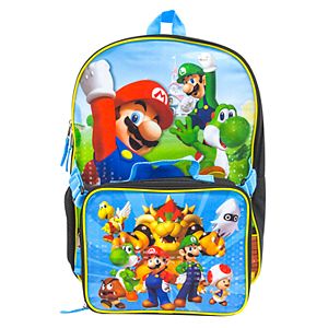 Kids Mario Party Backpack & Lunch Box Set