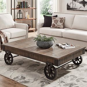 HomeVance Derry Industrial Coffee Table