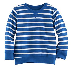Toddler Boy Jumping Beans® Striped Terry Reversible Sweatshirt
