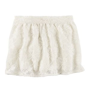 Toddler Girl Carter's Ivory Lace Skirt
