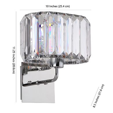 Safavieh Athena Faux Crystal Wall Sconce 2-piece Set