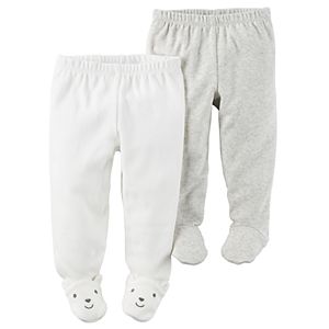 Baby Carter's 2-pk. Footed Pants