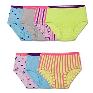 Toddler Girl Fruit of the Loom 7-pk. Stripes, Stars & Solids Signature Ultra Soft Briefs