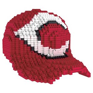 Forever Collectibles Cincinnati Reds BRXLZ 3D Baseball Cap Puzzle Set