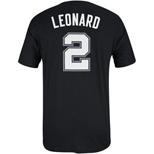 Men's adidas San Antonio Spurs Kawhi Leonard Name and Number Tee
