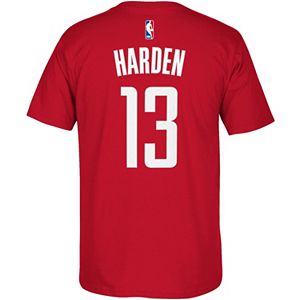 Men's adidas Houston Rockets James Harden Name and Number Tee