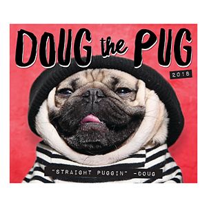 Doug The Pug 2018 Desk Calendar
