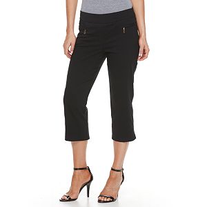 Women's Dana Buchman Zippered Pull-On Capris