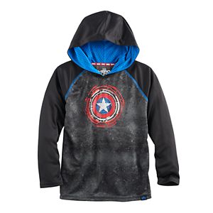 Boys 4-7x Marvel Hero Elite Series Captain America Collection for Kohl's Raglan Shield Hoodie