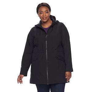 Plus Size Tek Gear Hooded Rain Jacket