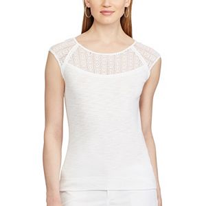 Women's Chaps Lace-Trim Tee