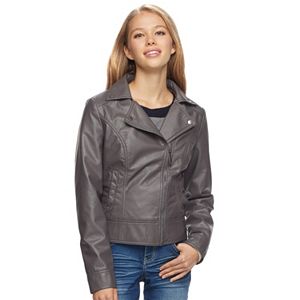 Juniors' J-2 Moto Faux-Leather Jacket