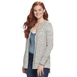 Juniors' Pink Republic Hooded Cardigan