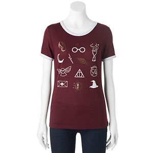 Juniors' Harry Potter Magic Symbols Graphic Tee