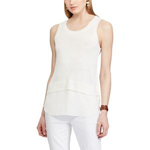 Women's Chaps Layered Sleeveless Sweater