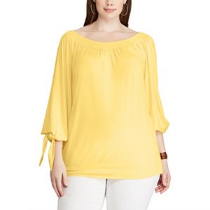 Plus Size Chaps Off-the-Shoulder Top