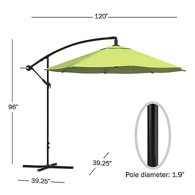 Navarro 10-ft. Outdoor Hanging Patio Umbrella 