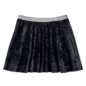 Girls 7-16 & Plus Size SO® Metallic Crushed Velvet Circle Skirt