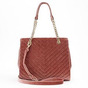 Apt. 9® Sloan Quilted Velvet Satchel