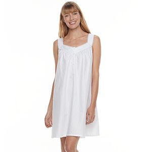 Women's Croft & Barrow® Pajamas: Woven Sleeveless Short Nightgown
