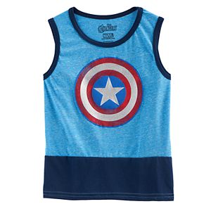 Boys 4-7 Marvel Captain America Colorblocked Tank Top