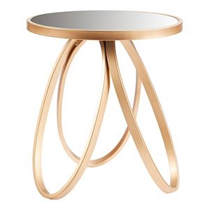 Madison Park Remy Gold Finish End Table