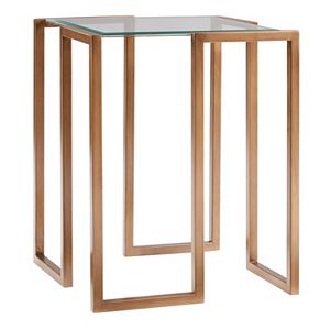 Madison Park Enzo Gold Finish End Table