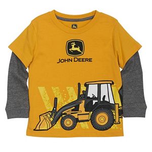 Baby Boy John Deere Front Loader Mock-Layer Tee