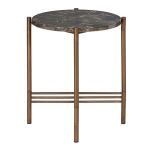 Madison Park Rowen Faux Marble End Table