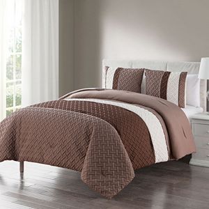 VCNY Edgemont Embossed Comforter Set