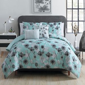 VCNY 5-piece Poppy Floral Comforter Set