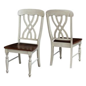 International Concepts Lattice-Back Dining Chair 2-piece Set