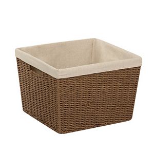 Honey-Can-Do Parchment Cord Lined Basket