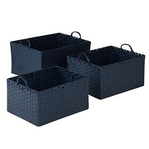 Honey-Can-Do 3-piece Paper Rope Basket Set