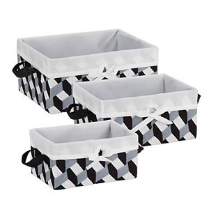 Honey-Can-Do 3-piece Twisted Storage Tote Set