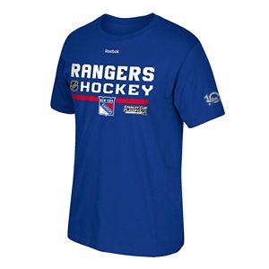 Men's Reebok New York Rangers 2017 Stanley Cup Playoffs Center Ice Tee