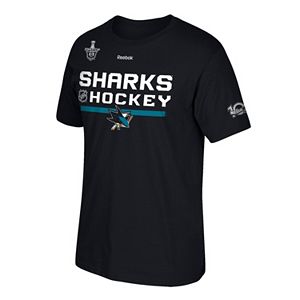 Men's Reebok San Jose Sharks 2017 Stanley Cup Playoffs Center Ice Tee