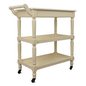Decor Therapy Traditional Rolling Bar Cart