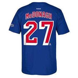 Men's Reebok New York Rangers Ryan McDonagh 2017 Stanley Cup Playoffs Player Tee