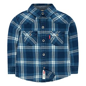 Boys 4-7 Levi's® Barstow Western Plaid Button Down Shirt