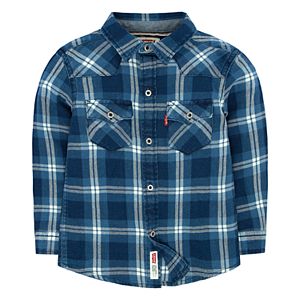 Toddler Boy Levi's® Barstow Western Plaid Button Down Shirt