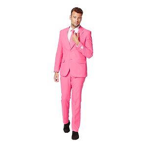 Men's OppoSuits Slim-Fit Pink Novelty Suit & Tie Set