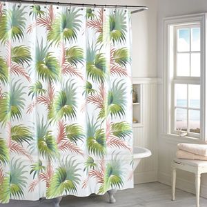 Destinations Beach Palm PEVA Shower Curtain