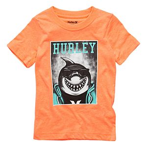 Toddler Boy Hurley Shark with Glasses Graphic Tee