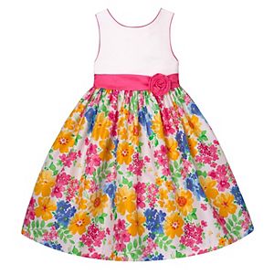 Girls 7-16 American Princess Multicolor Floral Skirt Dress
