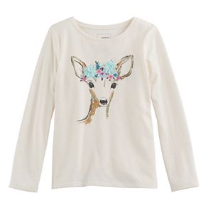 Girls 4-12 SONOMA Goods for Life™ Embellished Long-Sleeve Knit Tee